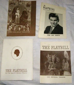 PLAYBILL PROGRAMME ~ (4) ORIGINAL PROGRAMME 1940’S John Garfield, Vincent Price - Bild 1 von 2