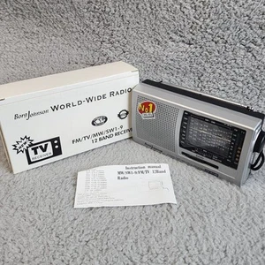 Borg Johnson World-Wide Radio, FM/TV/MW (AM)/SW1-9 (12 Band Receiver) NEW - Picture 1 of 8