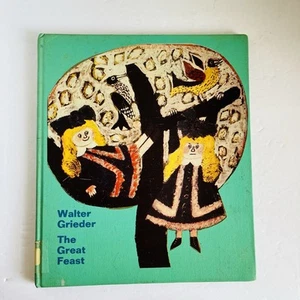 Vintage Children's Picture "Great Feast" Walter Grieder 1968 Parent's Magazine - Picture 1 of 14