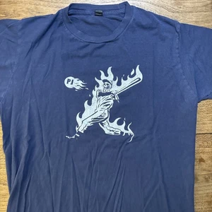 Pearl Jam T-Shirt Flaming Slugger Size M, 2018 tour Seattle Chicago Boston USED - Picture 1 of 15