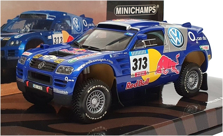 Minichamps escala 1/43 436 055313 - VW Race Touareg Rally Barcelona 2005 Foto 1 de 4