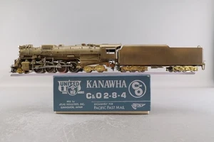 HO Brass Model - PFM C&O Chesapeake & Ohio Kanawha 2-8-4 - Unpainted - 1972 Run - Imagen 1 de 24