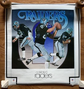 Oakland Raiders 1979 Classic Damac NFL Team Theme Art 23x25 Poster Chuck Ren - Bild 1 von 6