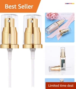 Set of 2 Gold Pumps for Maybelline Fit Me Liquid Foundation - Effortless Use - Picture 1 of 8