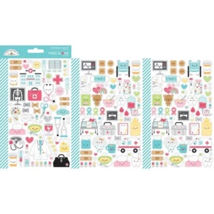 Doodlebug ~ FELIZ CURACIÓN ~ Mini iconos ~ Pegatinas - Imagen 1 de 1