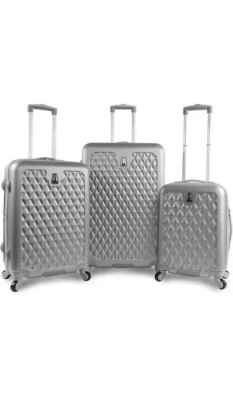 Pacific Coast Signature Pandora Hardside Juego de Equipaje con Ruedas, Plateado Foto 1 de 4