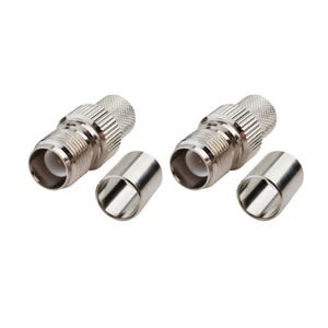 10-Pack RP-TNC Female Crimp Connector for LMR-400 KSR-400 RG8 Coaxial Cable - Picture 1 of 4