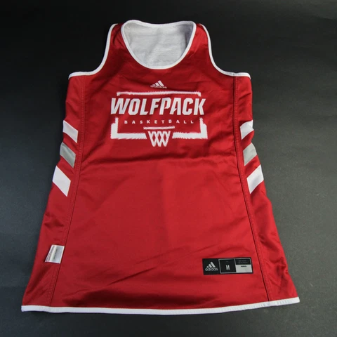 NC State Wolfpack adidas Practice Jersey - Basketball Men's White/Red Used Cover