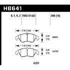 Hawk Friction HB641F696 Hps Pad A4 2010 for Audi