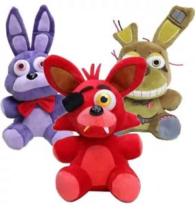 Five Nights At Freddys Plush Lot Of 3 Bonnie Foxy Springtrap 8" Stuffed Animals - Picture 1 of 4