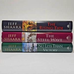 Jeff Shaara Three Book Lot The Rising Tide The Steel Wave No Less Than Victory - Imagen 1 de 24