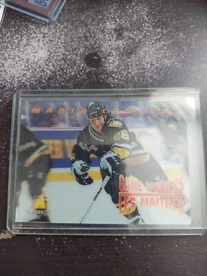 1996 Pinnacle Mario Lemieux Game Winner McD-15  Pittsburgh Penguins hologram NHL - Image 1 of 2