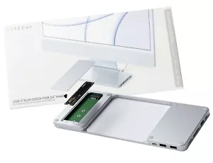 Base delgada multipuerto Satechi USB-C con ranura SSD M.2 ultra delgada para iMac 24" - Imagen 1 de 7