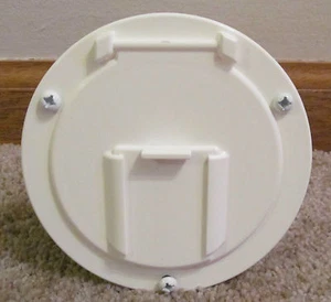 POLAR WHITE Electric Power Cord Medium Round Cable Hatch 3.5" Cutout Screws RV - Bild 1 von 5