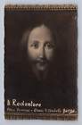 Jesus "Il Redentore" Antique Italian Painting Photo Rppc Religious ~1910S