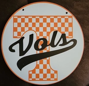 Tennessee Checkerboard - Orange, Clear - Decorative WOOD Wall Art - Picture 1 of 1