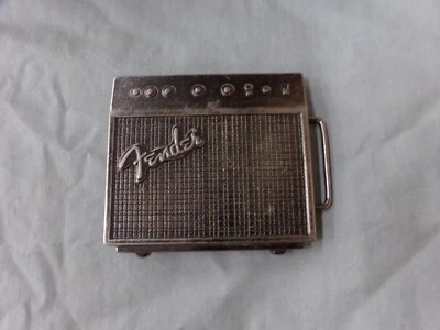Amplificador de guitarra Fender tono plateado hebilla de cinturón para hombre ~ amplificador Foto 1 de 4