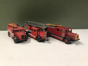 (Damaged) Brekina & ROCO Mercedes Fire Brigade Trucks 1/87 HO Gauge (No Boxes) - Picture 1 of 12