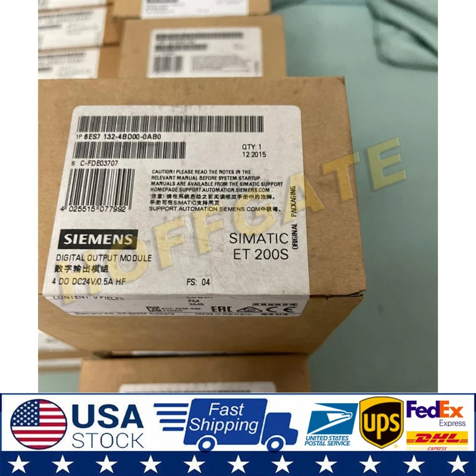 New Siemens 6ES7132-4BD00-0AB0 6ES7 132-4BD00-0AB0 SIMATIC DP5 electronic module - Image 1 of 4