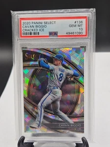 2020 Panini Select Cavan Biggio Premier Cracked Ice Prizm #24/25 #136 PSA 10 GEM - Bild 1 von 2