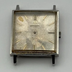 Omega 671 Automatic Watch Running Square 161.014 Vintage Swiss Parts Repair 26mm - Picture 1 of 24