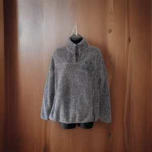 ll bean high pile fleece Gray Women’s Medium 505112 Bo12 - Picture 1 of 7