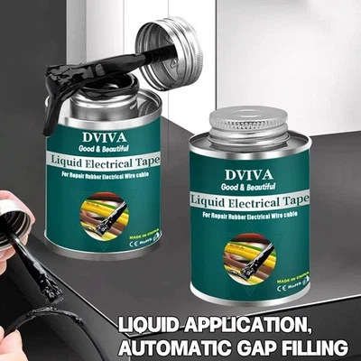 Waterproof Liquid Electrical Tape Insulating Wire Cable Repair Quick Dry Sealant - Image 1 of 4