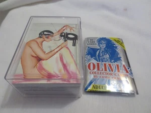 SERIE OLIVIA #1 IMMAGINI FUMETTI 1992 Set Base Completo 90 CARDS - Sexy PIN-UPS Art - Foto 1 di 10