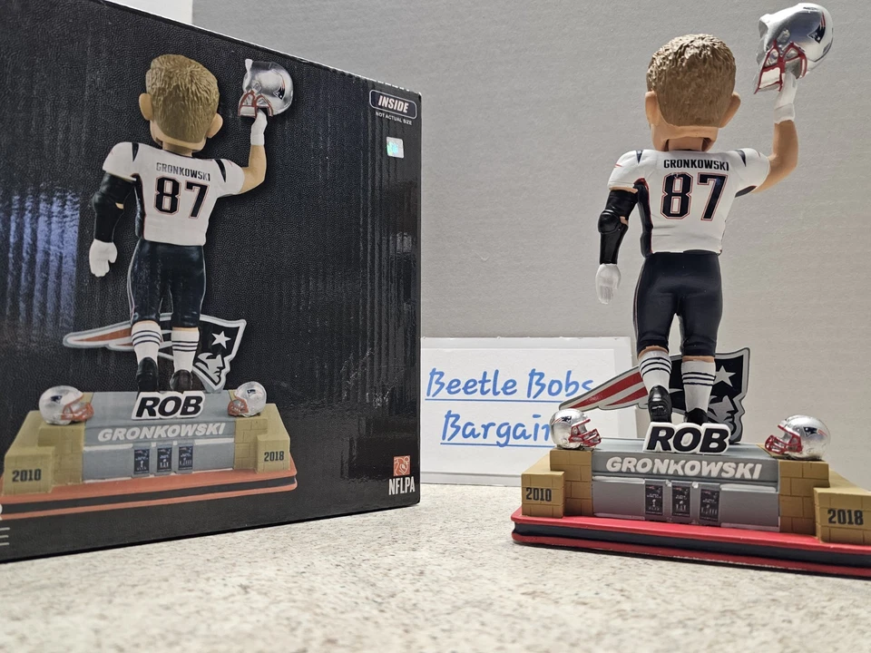 Bobblehead Rob Gronkowski New England Patriots NFL FOCO #'d a 1087 nuevo en caja Foto 1 de 4