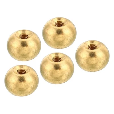 5 piezas M3x0.5 Tapón de rosca Tuercas Perilla Bola de latón Lámpara Decoración Tapones de rosca 10 mm de diámetro Foto 1 de 4