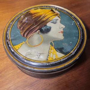 De colección Pola Negri Canco Beautebox Tin Henry Clive Estrella de Cine Silencioso Valentino - Imagen 1 de 10