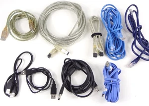 LOT of CABLES for Computers MAC + PC - Please Look at the Photos THANK YOU - Picture 1 of 12
