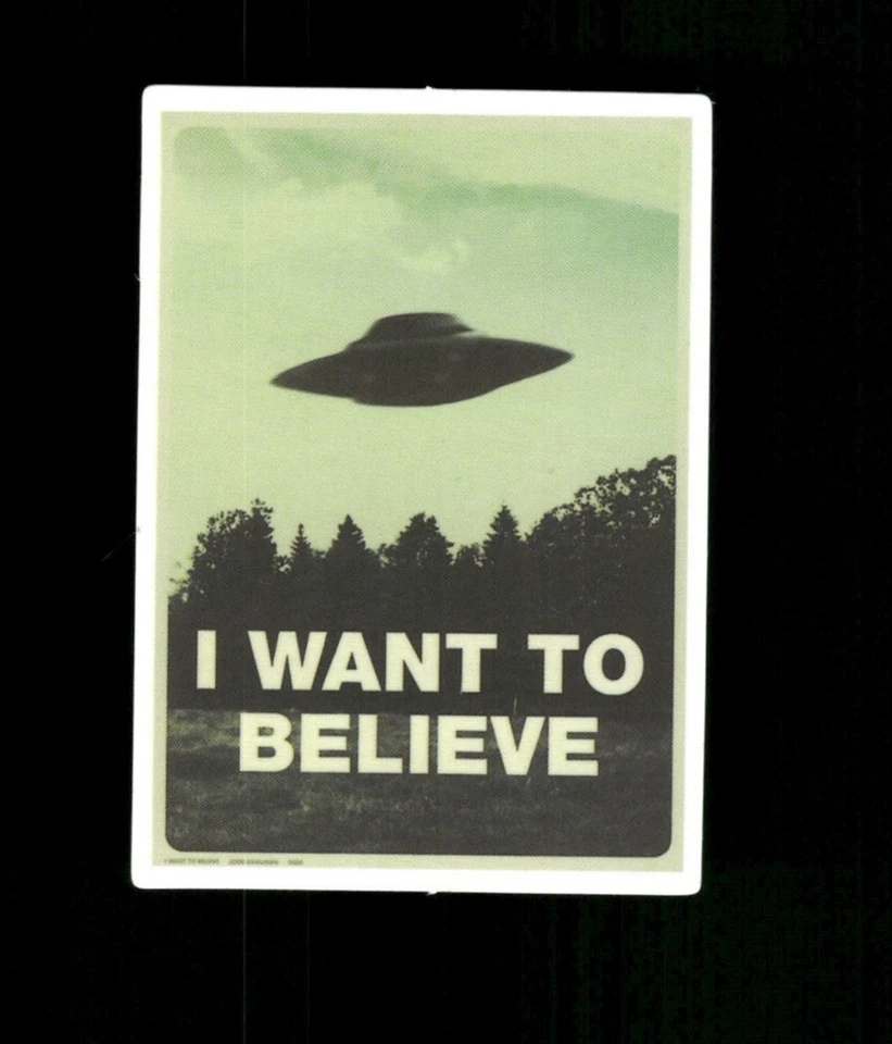 2"x3" The X Files Movie Sticker The X Files Decal UFO Decal UFO Sticker Aliens - Image 1 of 1