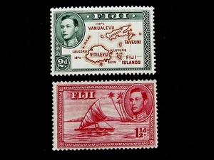 nystamps British Fiji Stamp # 119 120 Mint OG H L25y2620 - Picture 1 of 2
