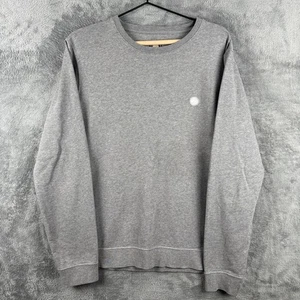 Hübscher grüner Pullover Herren mittelgrau Rundhals Sweatshirt Medium Freizeit Logo - Bild 1 von 10