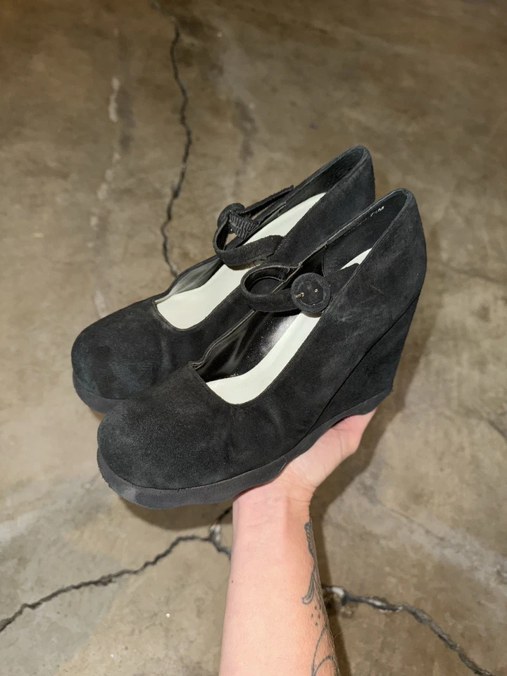 Cuñas de plataforma vintage MIA Betty Mary Jane talla 7 1/2 Foto 1 de 4