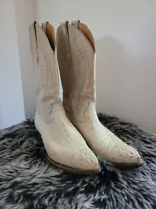 BOTAS OCCIDENTALES EL FORASTERO PARA HOMBRE DE MEDIA PANTORRILLA. Caimán/caimán blanco talla 8 - Imagen 1 de 10