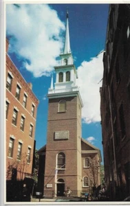 Vtg Postkarte - Old North Church, Salem Street - Boston, Massachusetts - Bild 1 von 2