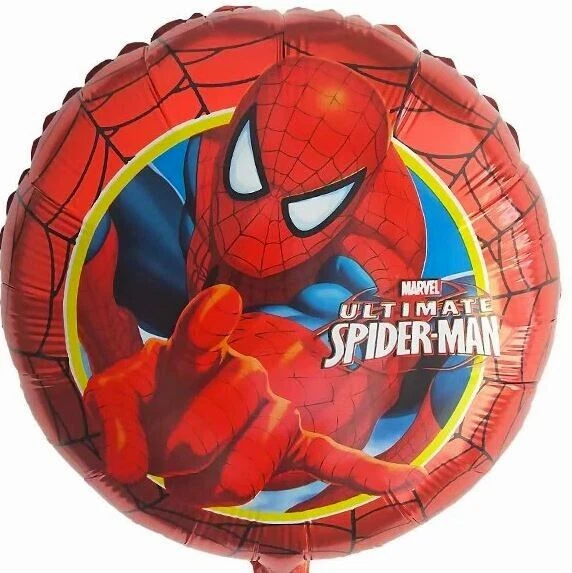 Globo 18" Superhéroe Spiderman Cumpleaños Fiesta Decoraciones Regalos SP Mylar Foto 1 de 1