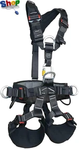 Climbing Harness Safety Harness Full Body Safety Belt Adjustable Outdoor Mountai - Picture 1 of 12