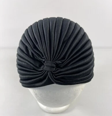 Moda Negro Elástico Turbante Gorra Gorro Quimio Sombrero Pérdida de Cabello Envoltura para la Cabeza Gorra para Dormir Foto 1 de 4