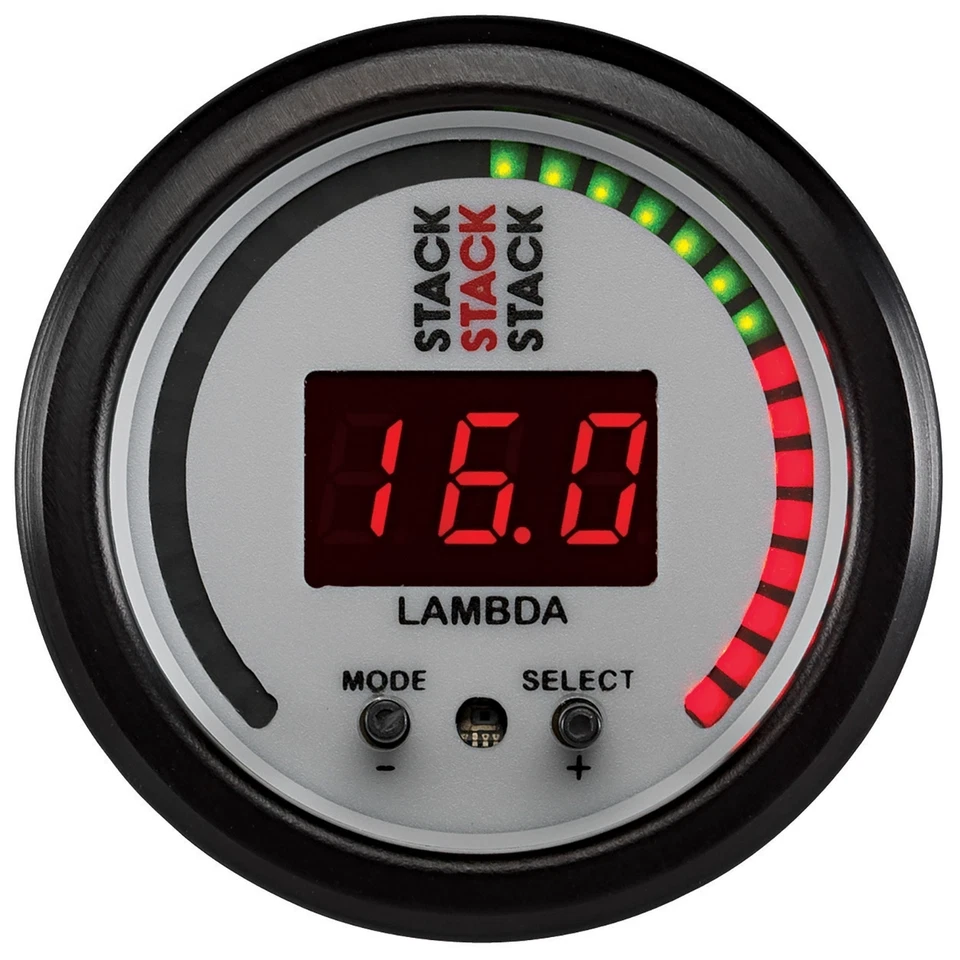 Stack Pro Control Wideband Air/Fuel Ratio Meter Lambda Gauge & Sensor White 3404 - Image 1 of 1