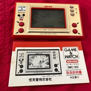 Nintendo Game & Watch Mickey Mouse Konsole mit Handbuch getestet ohne Akkudeckel - Bild 1 von 12
