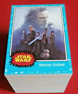 STAR WARS - JOURNEY TO THE LAST JEDI, COMPLETE BASE SET (110 cards) - Topps 2017 - Picture 1 of 12