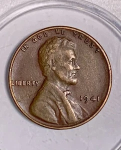 1941 1c Lincoln Cent Error Struck On Foreign Planchet 3.45 Gram (Bargain Price!) - Picture 1 of 6