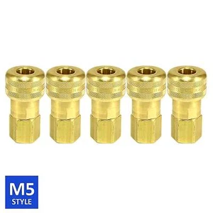 Foster 5 Series Brass Quick Coupler 1/2 Body 1/2 NPT Air Hose and Water Fittings - Picture 1 of 5
