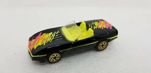 Vintage Matchbox MB204 1987 Chevrolet Corvette Convertible - Black Yellow Car - Picture 1 of 11