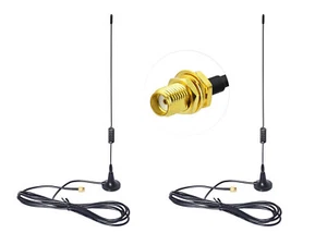 Antena de radio femenina Wouxun KG-UVD1P de doble banda de dos vías omni SMA 2 piezas - Imagen 1 de 10
