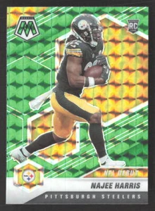 2021 MosaicFootball Najee Harris #252 Green Mosaic Reactive Prizm RC Steelers - Picture 1 of 2
