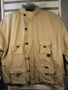 Chaqueta de pesca de caza MTA Pro para hombre talla XL marrón claro con bolsillos utilitarios - Imagen 1 de 12